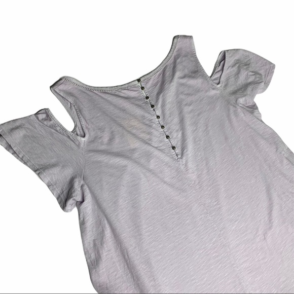 Lucky Brand Cold Shoulder Tee size Large - Picture 7 of 7